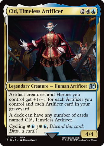 Cid, Timeless Artificer (0414) (FIN-414) - FINAL FANTASY Foil