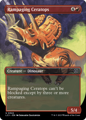 Rampaging Ceratops (LCI-322) - The Lost Caverns of Ixalan (Borderless)
