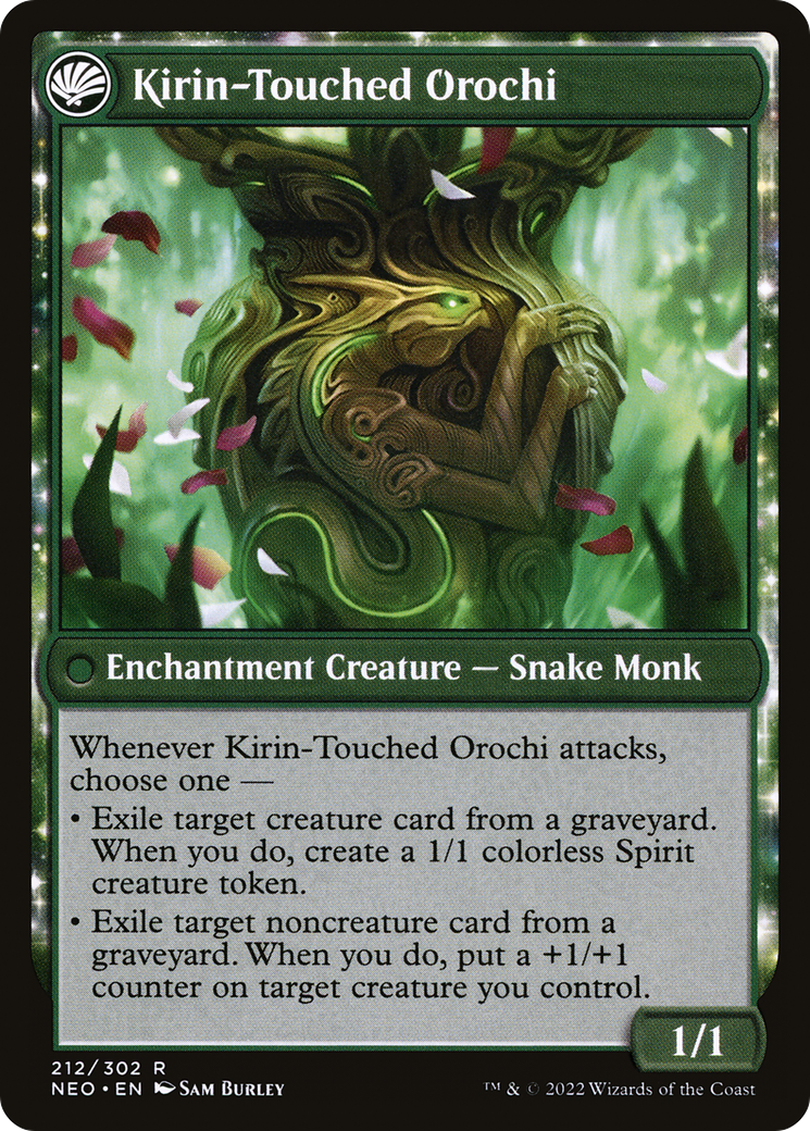 Teachings of the Kirin // Kirin-Touched Orochi (NEO-212) - Kamigawa: Neon Dynasty: (fandfc, enchantment)