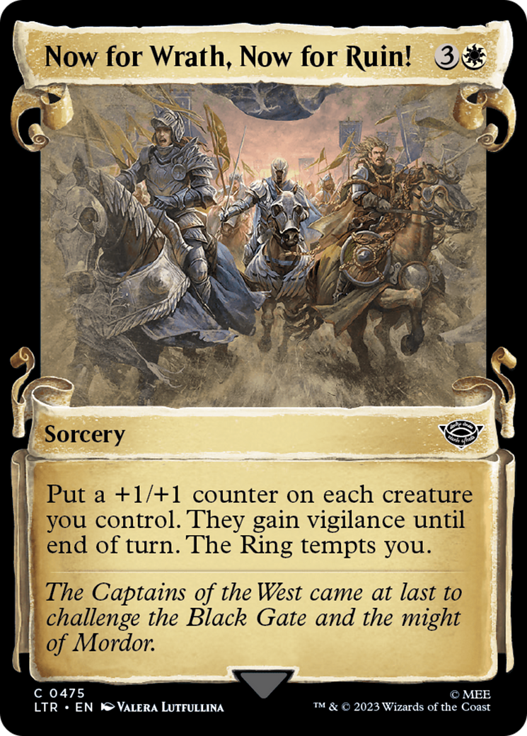 Now for Wrath, Now for Ruin! (LTR-475) - The Lord of the Rings: Tales of Middle-earth: (Showcase)