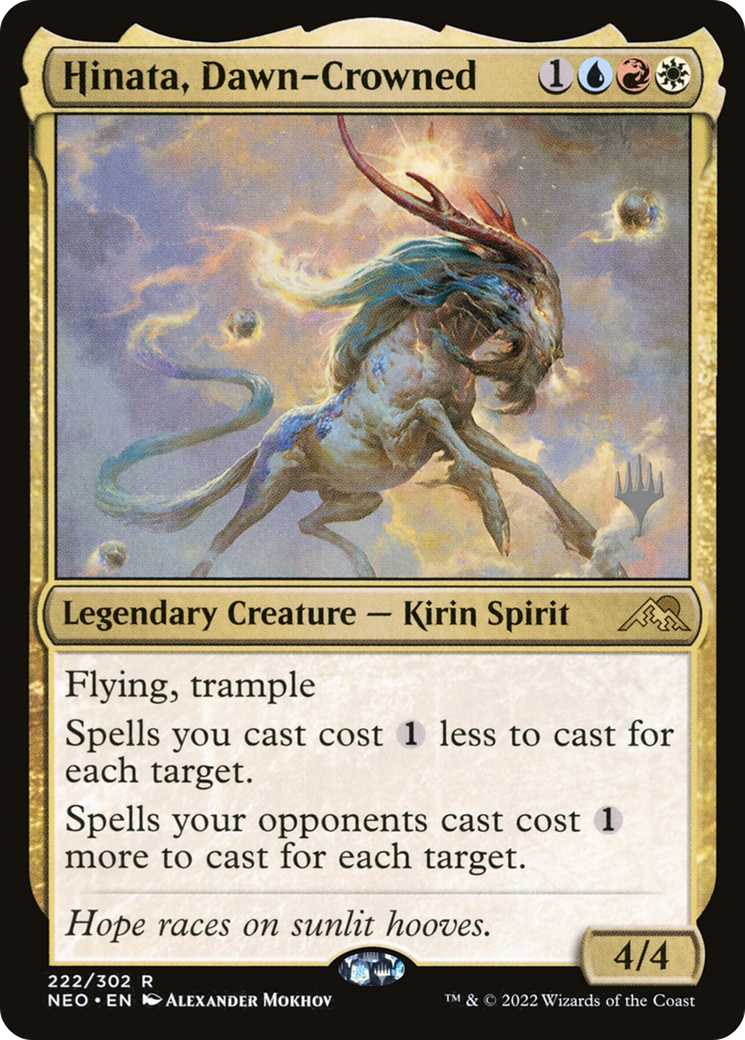 Hinata, Dawn-Crowned (PPNEO-222) - Kamigawa: Neon Dynasty Promos