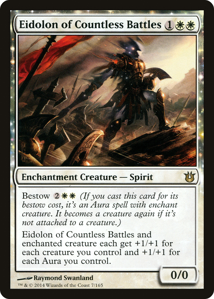 Eidolon of Countless Battles (BNG-007) - Born of the Gods: (enchantment) Foil