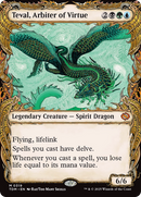 Teval, Arbiter of Virtue (TDM-319) - Tarkir: Dragonstorm: (Showcase) Foil