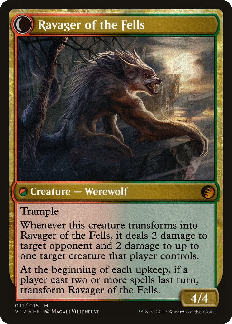 Huntmaster of the Fells // Ravager of the Fells (V17-011) - From the Vault: Transform: (Double Faced Transform) Foil