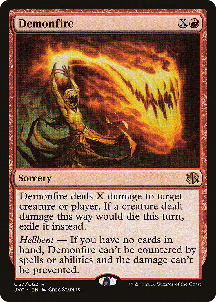 Demonfire (DD3-057) - Duel Decks Anthology: Jace vs. Chandra