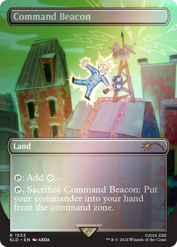 Command Beacon (SLD-1533) - Secret Lair Drop (Borderless) Foil