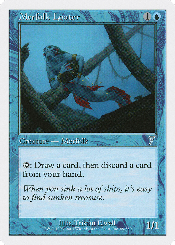 Merfolk Looter (7ED-089) - Seventh Edition