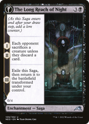 The Long Reach of Night // Animus of Night's Reach (NEO-109) - Kamigawa: Neon Dynasty: (fandfc, enchantment) Foil