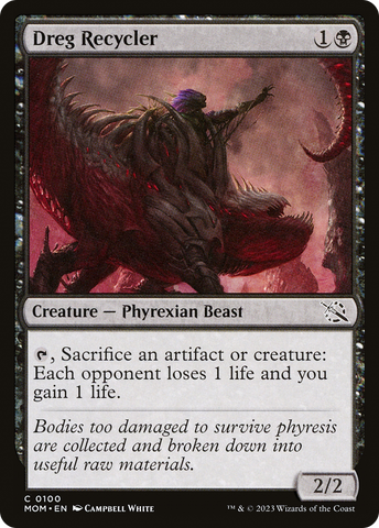 Dreg Recycler (MOM-100) - March of the Machine Foil