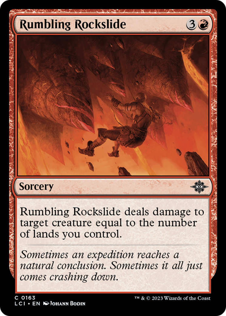 Rumbling Rockslide (LCI-163) - The Lost Caverns of Ixalan Foil