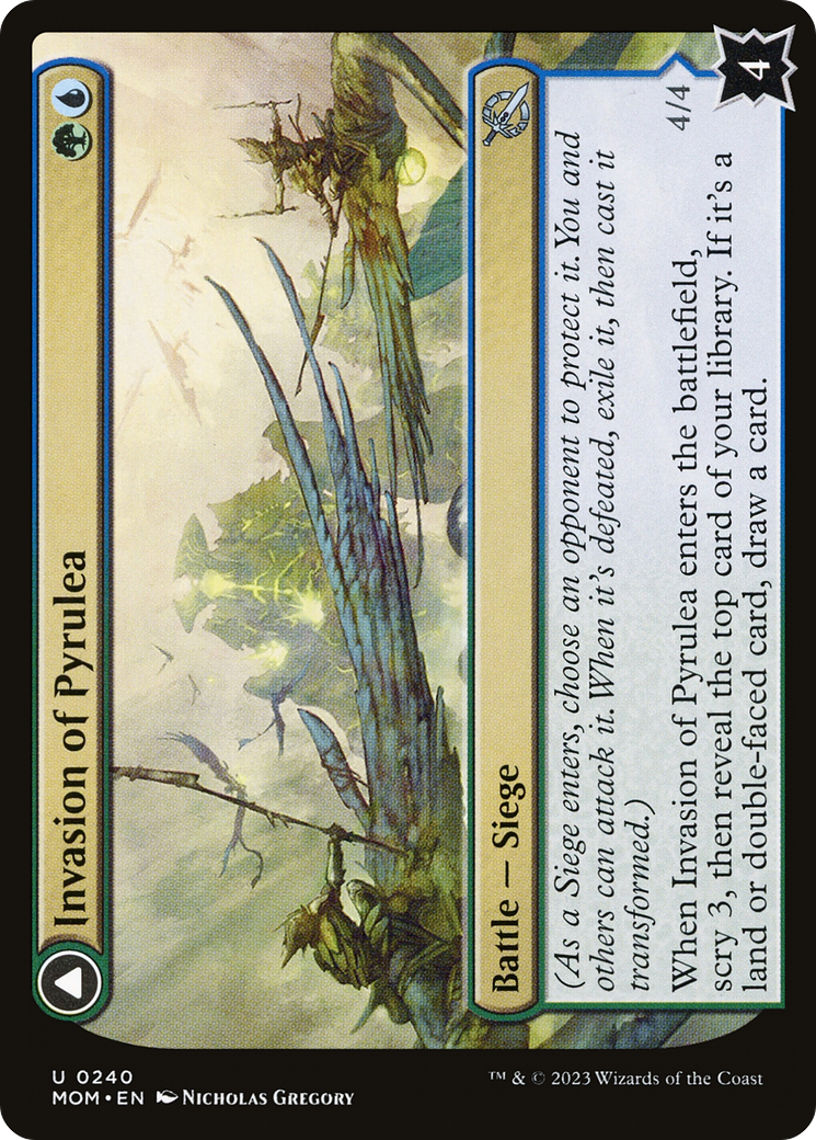 Invasion of Pyrulea // Gargantuan Slabhorn (MOM-240) - March of the Machine Foil