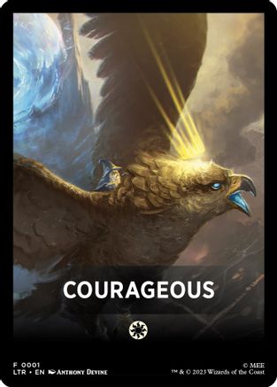Courageous Theme Card (LTR-001) - The Lord of the Rings: Tales of Middle-earth