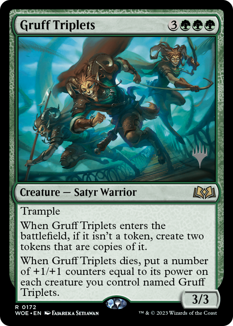 Gruff Triplets (PPWOE-172P) - Wilds of Eldraine Promos
