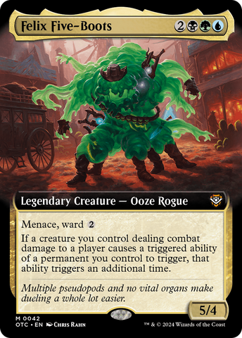 Felix Five-Boots (OTC-042) - Outlaws of Thunder Junction Commander: (Extended Art)