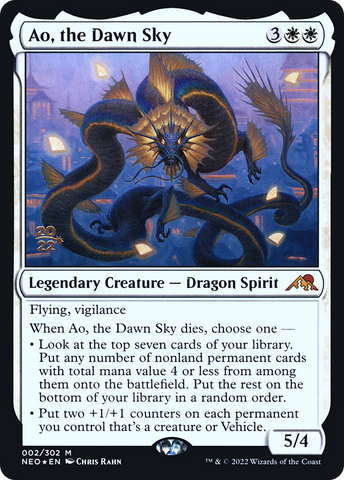 Ao, the Dawn Sky (PRE-02S) - Kamigawa: Neon Dynasty Promos Foil