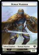 Human Warrior // Zombie Army Double-Sided Token (CMM-63 // 69) - Commander Masters