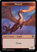 Dragon // Kor Ally Double-Sided Token (CMM-70 // 64) - Commander Masters