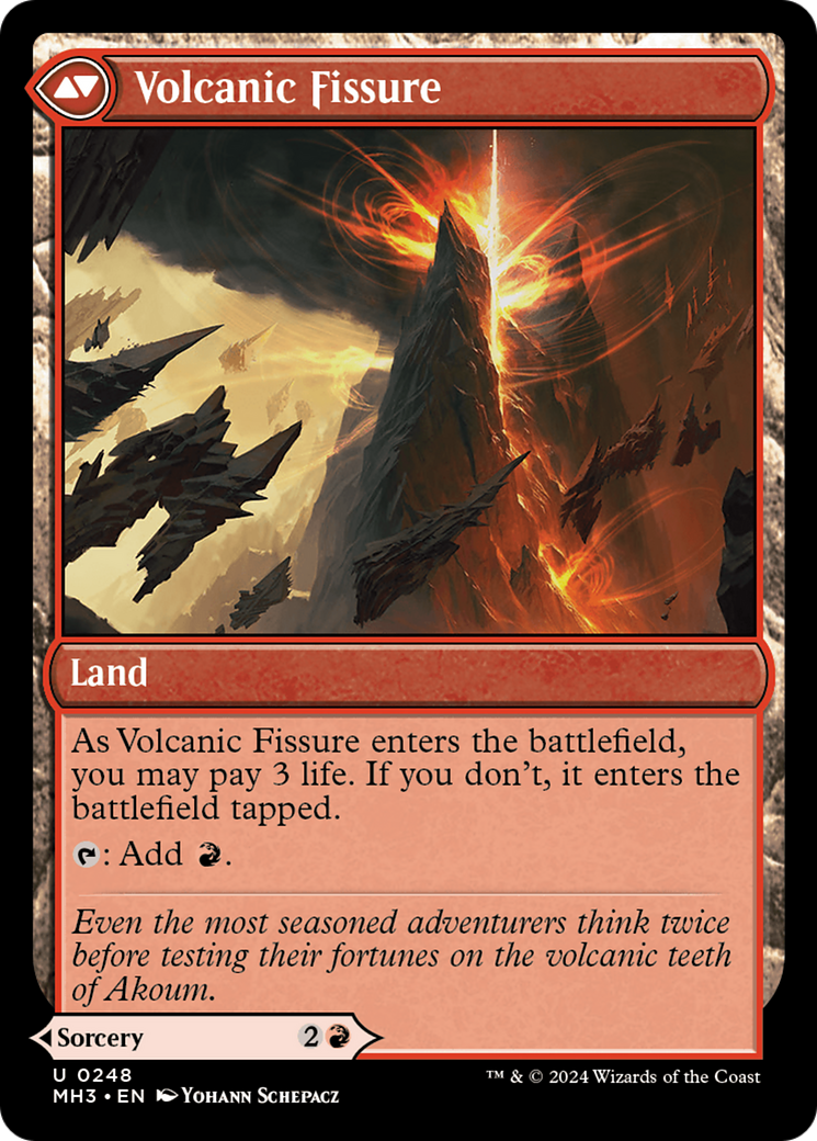 Sundering Eruption (MH3-248) - Modern Horizons 3 Foil