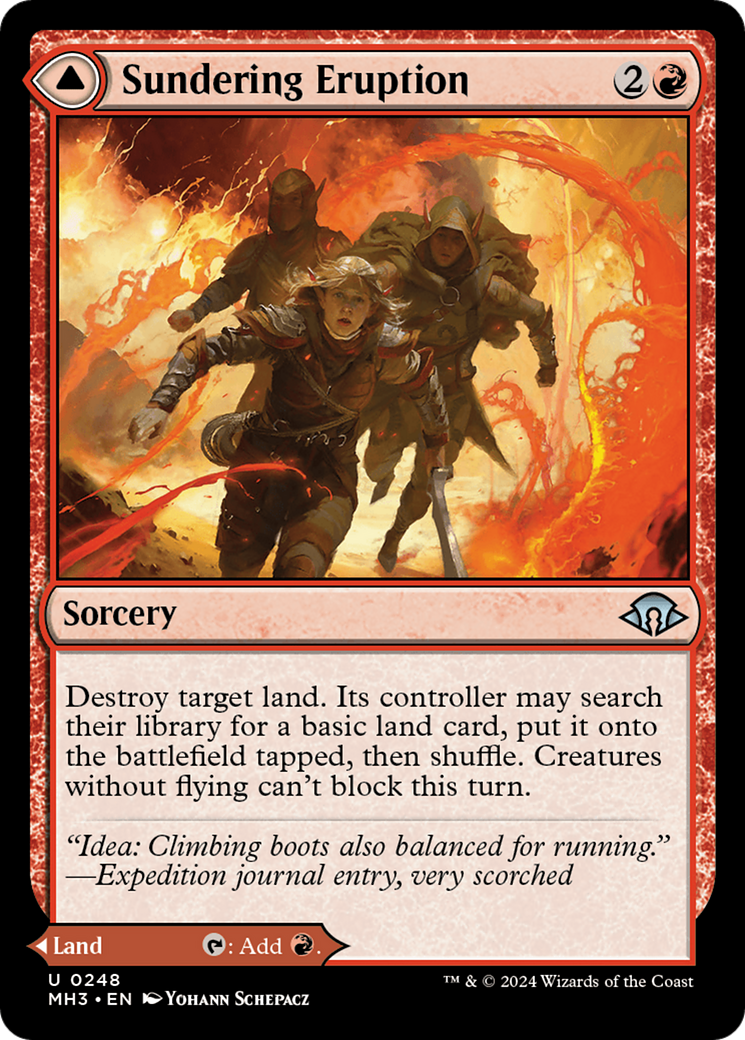 Sundering Eruption (MH3-248) - Modern Horizons 3 Foil