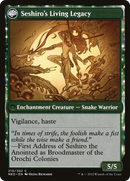 Tales of Master Seshiro // Seshiro's Living Legacy (NEO-210) - Kamigawa: Neon Dynasty: (fandfc, enchantment)