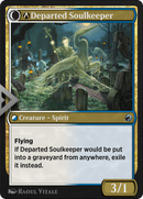 A-Devoted Grafkeeper // A-Departed Soulkeeper (MID-A-218) - Innistrad: Midnight Hunt: (Double Faced Transform)
