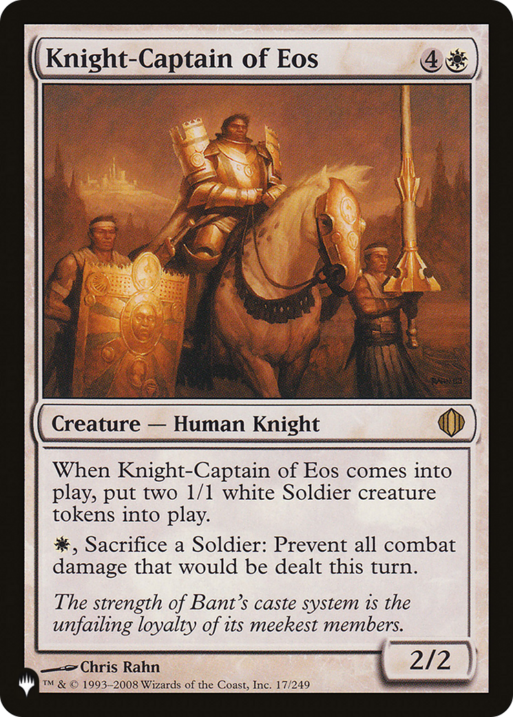 Knight-Captain of Eos (LIST-17/249) - The List