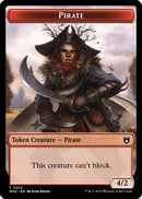 Pirate // Human Soldier Double-Sided Token (WOC-12 // 7) - Commander: Wilds of Eldraine