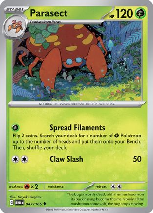 Parasect (047/165) [Scarlet & Violet 151]