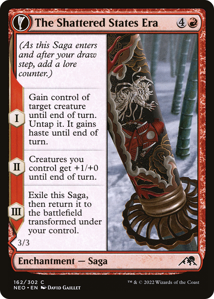 The Shattered States Era // Nameless Conqueror (NEO-162) - Kamigawa: Neon Dynasty: (fandfc, enchantment) Foil