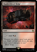 Shadowblood Ridge (WHO-894) - Doctor Who Foil