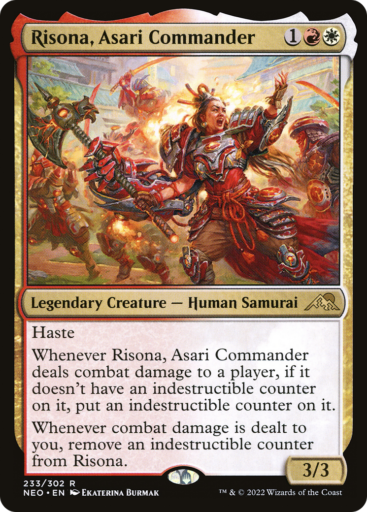 Risona, Asari Commander (NEO-233) - Kamigawa: Neon Dynasty Foil