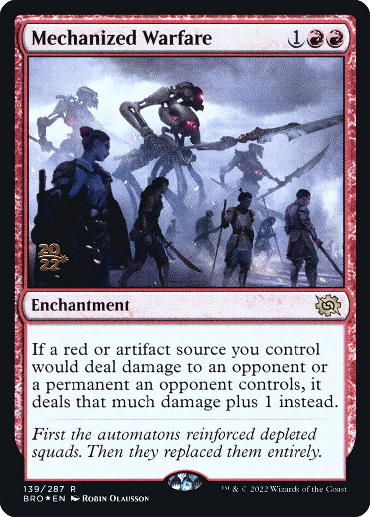 Mechanized Warfare (PRE-139S) - The Brothers' War Promos Foil