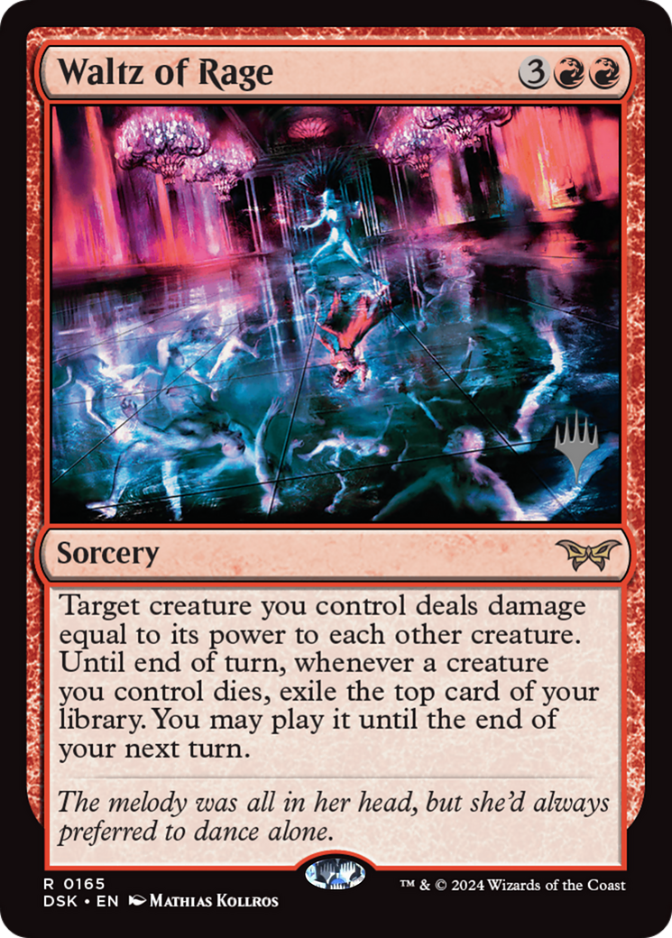 Waltz of Rage (PPDSK-165) - Duskmourn: House of Horror Promos