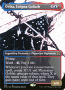 Ovika, Enigma Goliath (ONE-322) - Phyrexia: All Will Be One: (Showcase) (Borderless) Foil