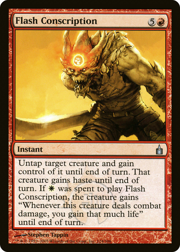 Flash Conscription (RAV-124) - Ravnica: City of Guilds Foil