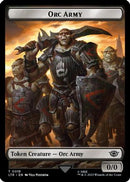 Orc Army (0019) // Food (0023) Double-Sided Token (Surge Foil) (LTR-19 // 23) - The Lord of the Rings: Tales of Middle-earth Foil