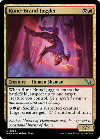 Rune-Brand Juggler (MKM-229) - Murders at Karlov Manor Foil