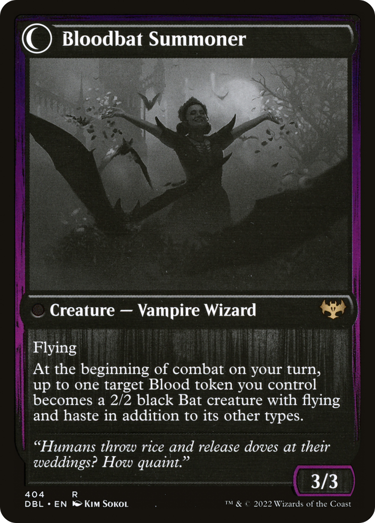 Voldaren Bloodcaster // Bloodbat Summoner (DBL-404) - Innistrad: Double Feature: (Double Faced Transform)