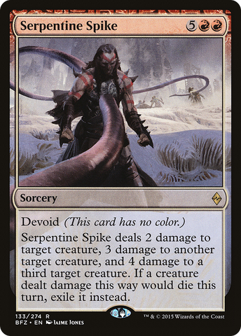 Serpentine Spike (BFZ-133) - Battle for Zendikar: (devoid)