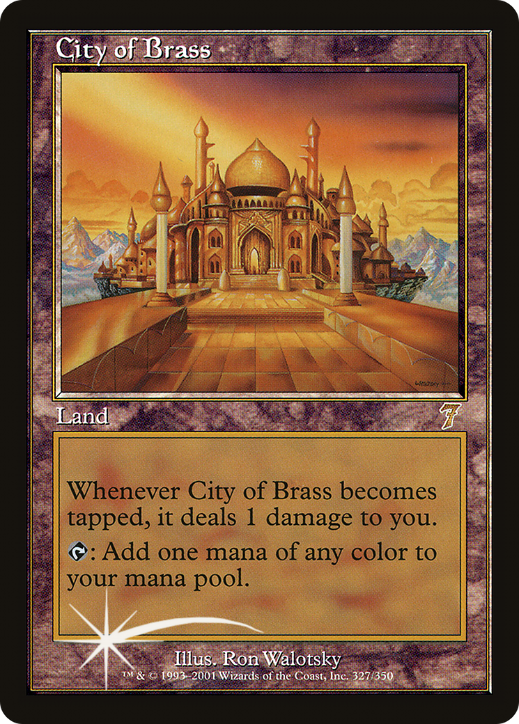 City of Brass (7ED-327★) - Seventh Edition Foil
