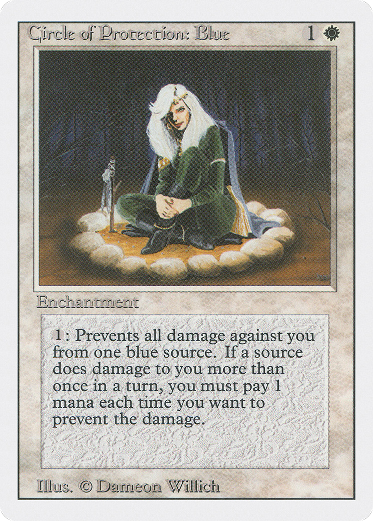 Circle of Protection: Blue (3ED-010) - Revised Edition