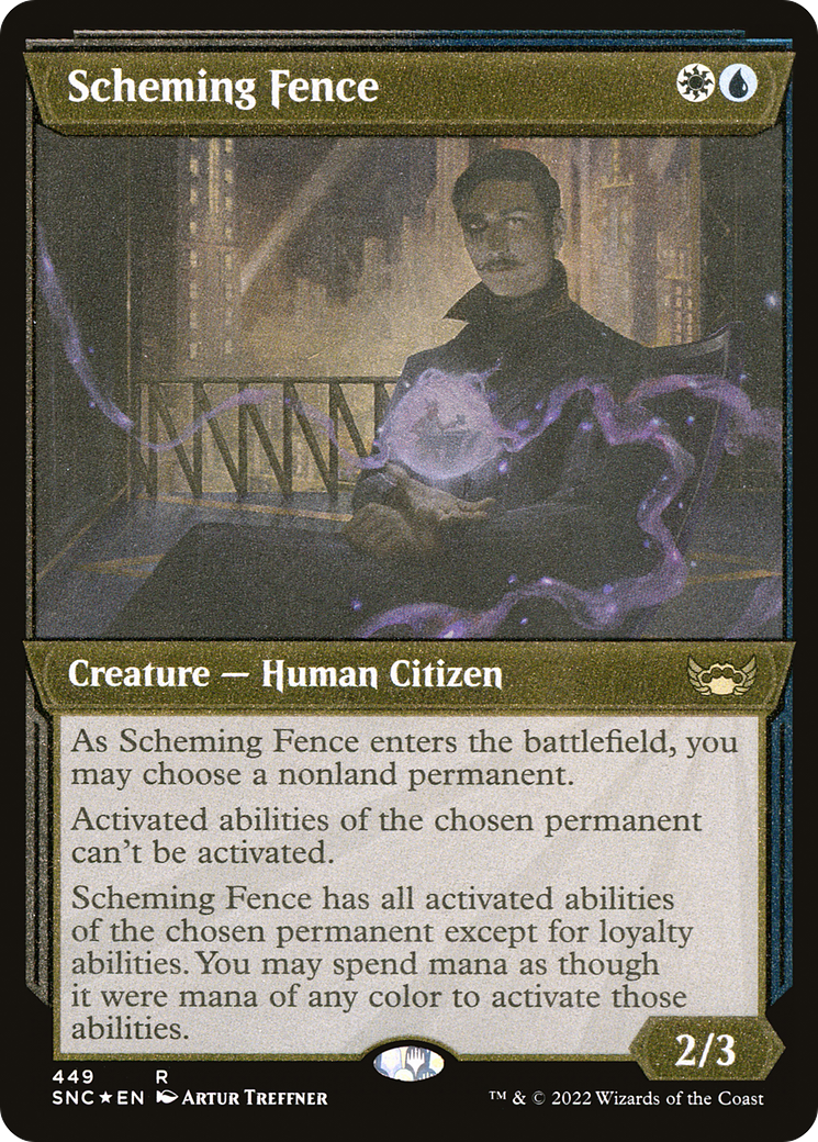Scheming Fence (SNC-449) - Streets of New Capenna: (Showcase) Foil