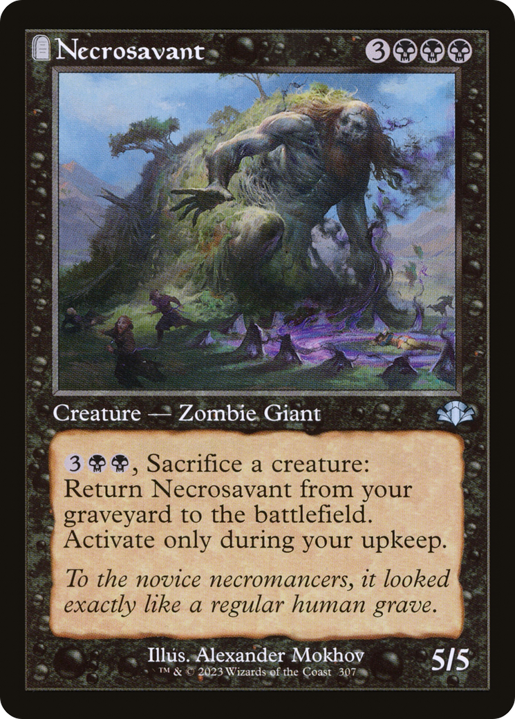 Necrosavant (DMR-307) - Dominaria Remastered: (tombstone) Foil