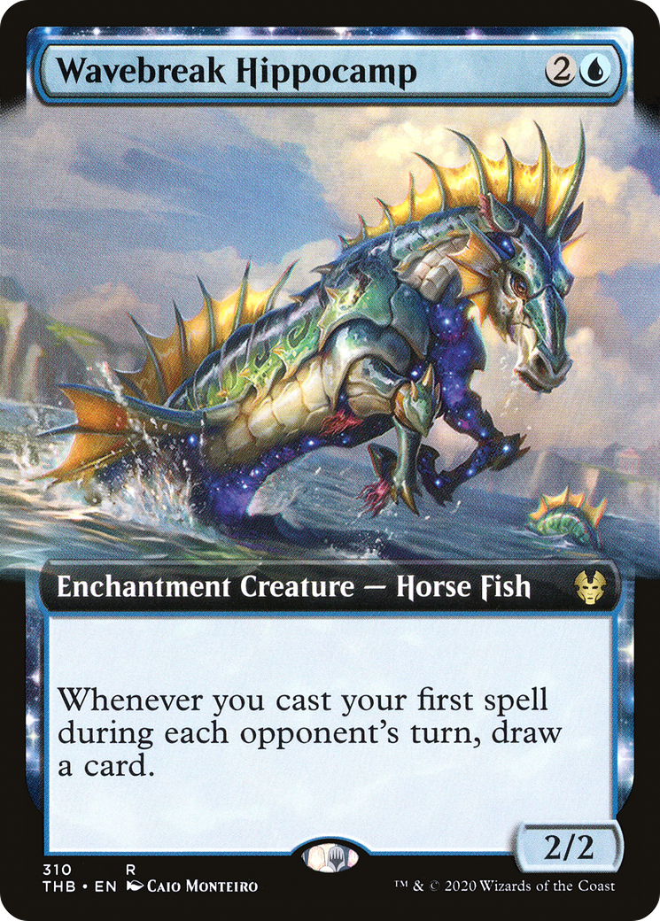 Wavebreak Hippocamp (THB-310) - Theros Beyond Death: (Extended Art, enchantment)