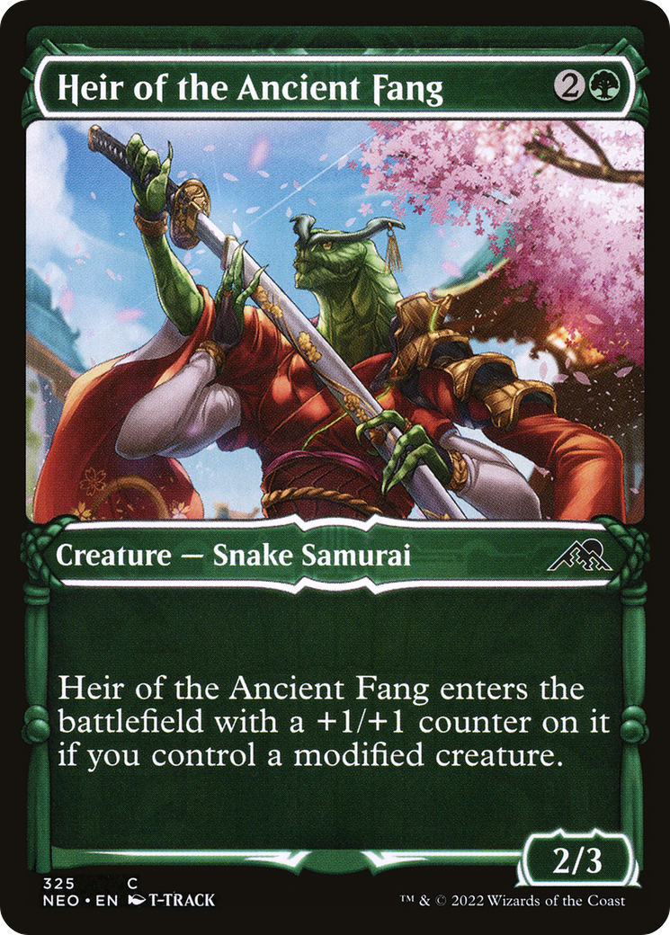 Heir of the Ancient Fang (NEO-325) - Kamigawa: Neon Dynasty: (Showcase)