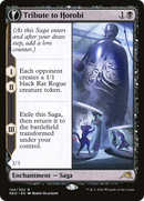 Tribute to Horobi // Echo of Death's Wail (NEO-124) - Kamigawa: Neon Dynasty: (fandfc, enchantment) Foil