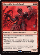 Razorkin Needlehead (PPDSK-153) - Duskmourn: House of Horror Promos Foil