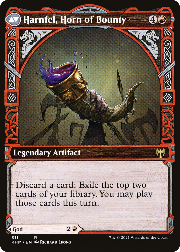 Birgi, God of Storytelling // Harnfel, Horn of Bounty (KHM-311) - Kaldheim: (Showcase)