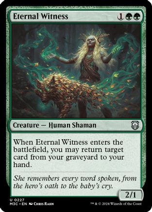 Eternal Witness (Ripple Foil) (M3C-227) - Modern Horizons 3 Commander Foil