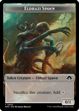 Eldrazi Spawn // Clue Double-Sided Token (MH3-2 // 30) - Modern Horizons 3 Foil